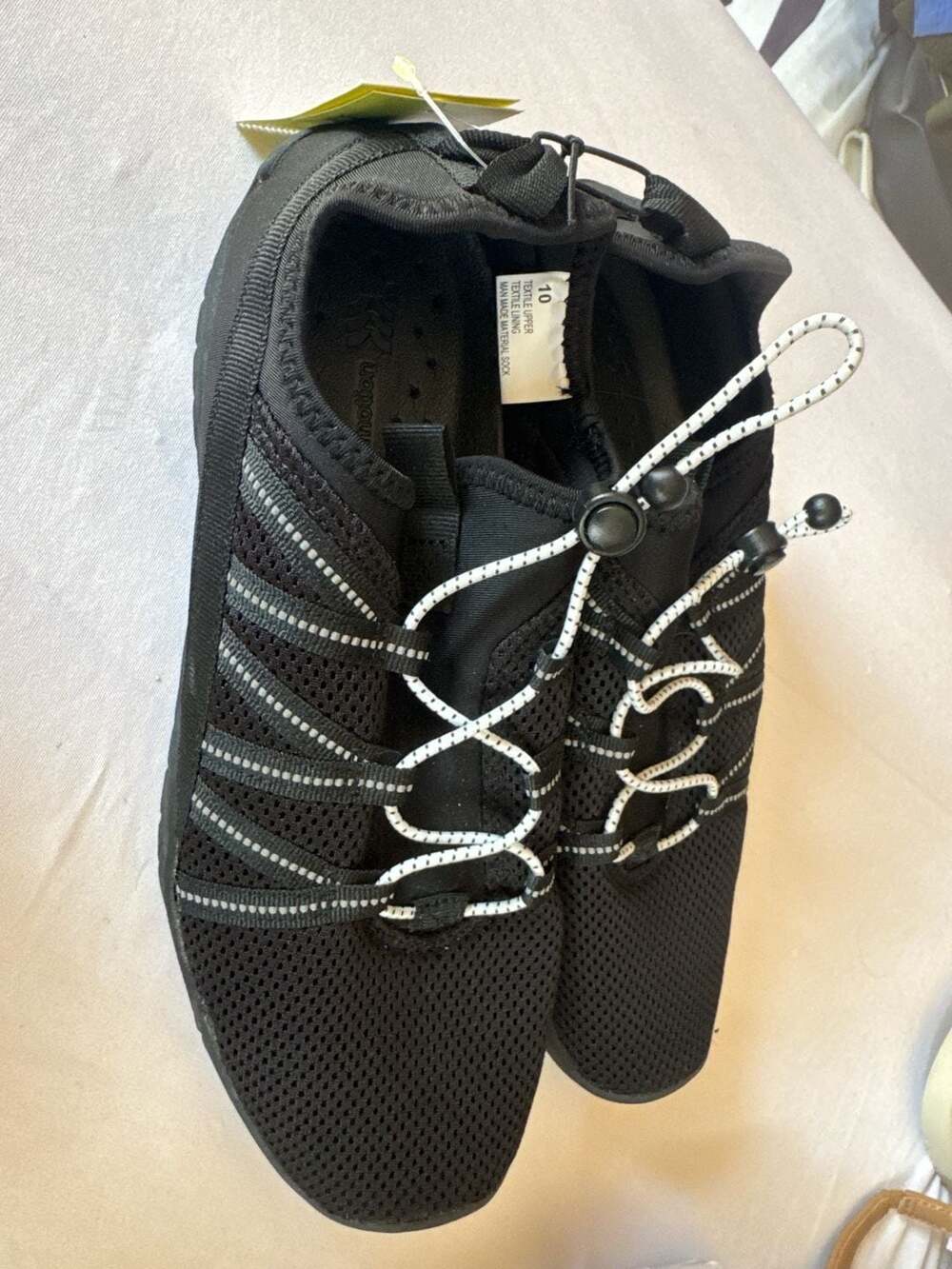 All in Motion Men's Mesh Water Shoes Black Size 10
